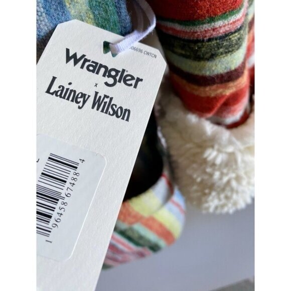 Wrangler x Lainey Wilson Sunburn Aztec Coat Rodeo Ben Faux Sherpa Large NWT - Picture 7 of 10